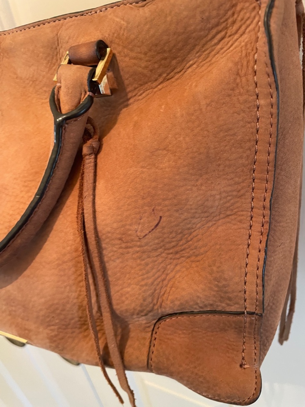 Rebecca Minkoff Brown Leather Satchel with Handles- crossbody attachment - Picture 12 of 15
